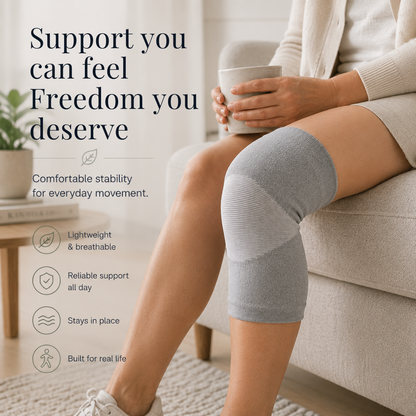 PAINOVIX Premium bamboo Knee Sleeve Feel Stable, Supported & Pain-Free In Minutes