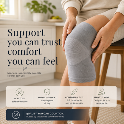 PAINOVIX Premium bamboo Knee Sleeve Feel Stable, Supported & Pain-Free In Minutes