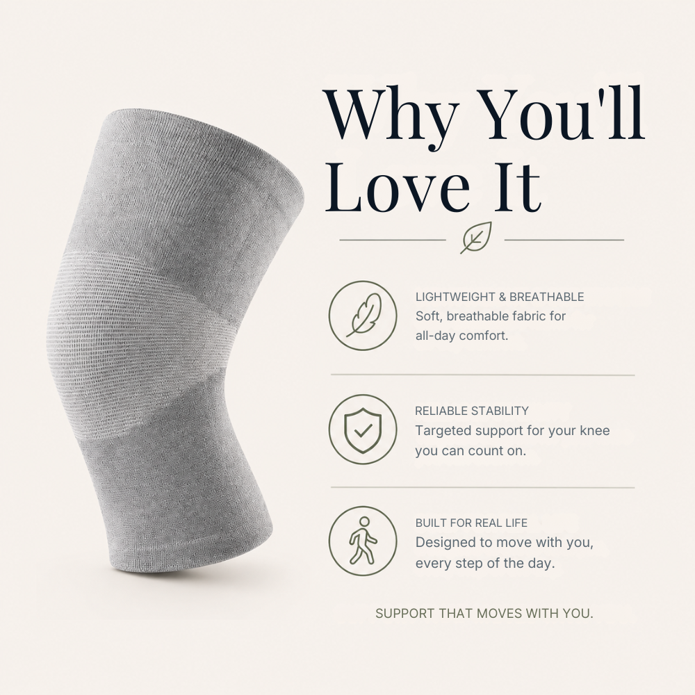 PAINOVIX Premium bamboo Knee Sleeve Feel Stable, Supported & Pain-Free In Minutes