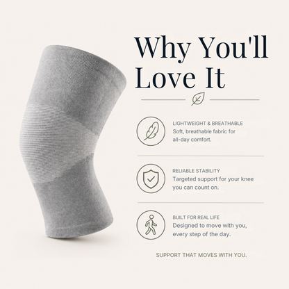 PAINOVIX Premium bamboo Knee Sleeve Feel Stable, Supported & Pain-Free In Minutes